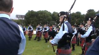 FMM Pipe Band tuning up All Ireland 2012 [upl. by Reamy]