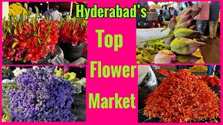 Hyderabad’s Biggest Flower Market।Gudimalkapur।wholesale Flower Market [upl. by Eniamrahs]