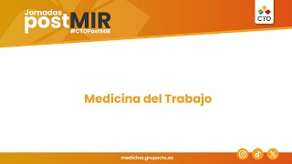 Jornadas PostMIR 2024 Medicina del trabajo [upl. by Saw]