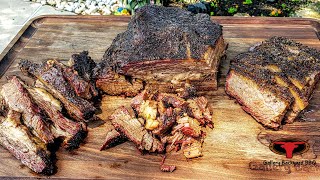 Brisket for Beginners  Masterbuilt Gravity Series Smoker 1050  brisketchallenge [upl. by Eislel]