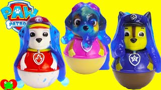 Paw Patrol Weebles in Orbeez Slime Pool Surprises [upl. by Alekim]