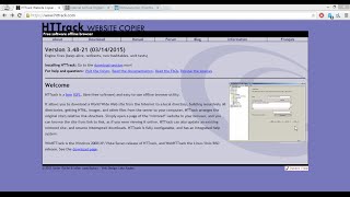 HTTrack  Mirroring a website [upl. by Ayojal]