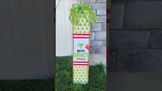 Merry Grinchmas Porch Sign DIY grinch crafts christmas [upl. by Enatan]