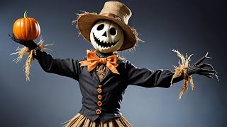 🎃 Dancing Halloween Scarecrow  Spooky Halloween Music  Tim Burton Style 🧟‍♂️💀 [upl. by Oahc]