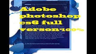 Adobe photoshop cs6 free download 100 working [upl. by Yssis]