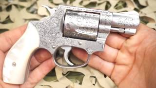 Smith amp Wesson SampW Model 60 38 2quot Chiefs Special Hand Engraved Revolver  New World Ordnance [upl. by Annaynek]