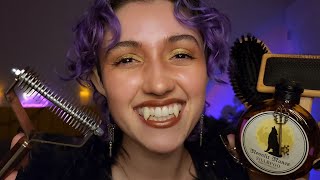 ASMR Werewolf Spa Pampering amp Personal Attention 🌕 grooming brushing cleaning your fur amp paws [upl. by Marion]