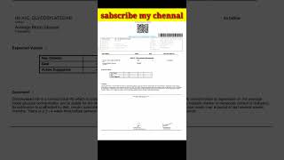 HBA1C  hba1c  hemoglobin A1C  glycated hemoglobin [upl. by Elisee]