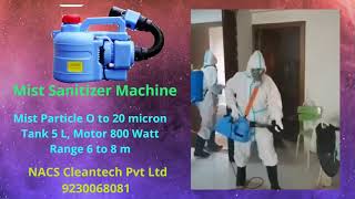 Best Sanitizer Machine Mist Fogger Machine to Fight Corona [upl. by Yblocaj]