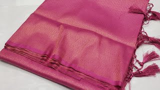 copper softy saree  party wear saree  soft silk saree [upl. by Lette]