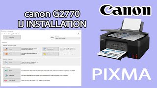 Canon G2770 IJ App Installation  how to install canon application  canonprinter [upl. by Auguste648]