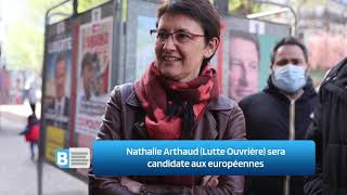 Nathalie Arthaud Lutte Ouvrière sera candidate aux européennes [upl. by Amorita562]