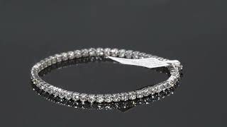 3 Carat Diamond Tennis Bracelet 14k White Gold Lab Grown by Pompeii3 [upl. by Maillil]