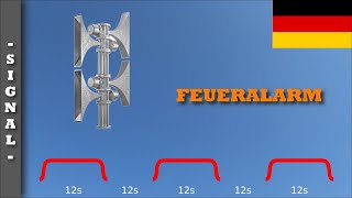 Sirenensignal quotFeueralarmquot Deutschland  SES 600 [upl. by Ayojal643]