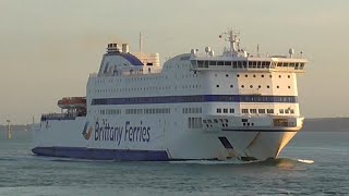 Brittany Ferries Wightlink amp Condor Ferries at Portsmouth  Cap Finisteres last month in service [upl. by Koser]