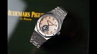 Audemars Piguet Royal Oak Tourbillon Salmon Dial Arabic Numerals 26530TI audemarspiguet watches [upl. by Armmat]