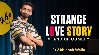 Strange love story  Stand up comedy Crowdwork ft Abhishek Walia [upl. by Alvy]