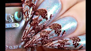 Stamping Nail Art Using Whats Up Nails Stamping Products  Molly Moos Nails [upl. by Oilisab]