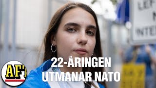 Ukrainska Mariia utmanar Natotopparna quotVi behöver få attackera ryska baserquot [upl. by Eelime]