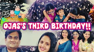 Ojas’s Third Birthday Celebration  Birthday Celebration Vlog [upl. by Wolcott601]