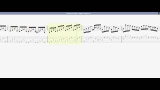 Malmsteen Yngwie Paganini s Caprice 5 GUITAR 1 TAB [upl. by Nahtnhoj]