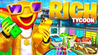 MEGA RICH TYCOON MAP FORTNITE CREATIVE  SECRET WEAPONS LOCATIONS BECOME TENNIS PLAYER MINIGAME [upl. by Greta]