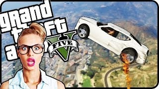 GTA 5  Carros Voando Momentos Engraçados Bug Portão do Capiroto GTA V Online Gameplay [upl. by Ahsieket149]