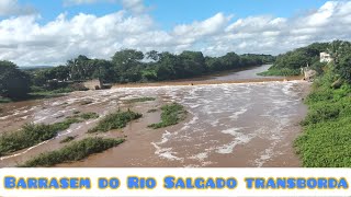 Barragem do Rio Salgado aumentae pescadores pescam peixes [upl. by Araem]