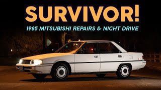 Survivor Fixing a Forgotten and Unloved 1985 Mitsubishi Galant  NIGHT DRIVE [upl. by Gabriellia]