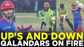 Ups and Down  Lahore on Fire  Lahore Qalandars vs Karachi Kings  Match 10  HBL PSL 9  M2A1A [upl. by Nancie]