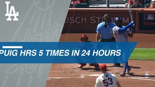 Puig Homers 5 Times over 24 Hours [upl. by Ajnat]