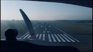 Flight from Piotrków Trybunalski to Łódź in Tecnam P2008 [upl. by Shaeffer]