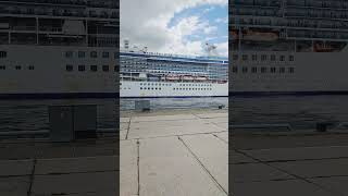 Coral Princess cruise ship Riga Latvia [upl. by Gnourt]