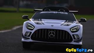 Masinuta electrica pentru copii Mercedes GT3 COCO TOYS [upl. by Aihk921]