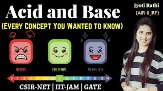 Acid Base Concept for CSIRNETNon aqueous solventsAcid and Base ChemistryCSIRNETGATEIITJAM [upl. by Ranna]