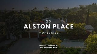 Montecito Masterpiece Drone Tour  20 Alston Place  805MediaWorks [upl. by Eatnoj]