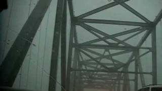 Chesapeake Bay Bridge Storm Sunday July 25th 2010 Microburst hit and no where to go [upl. by Eniamart482]