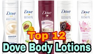 Dove Body Lotions Sinhala  Which Dove Body Lotion suitable for your skin No mercury No bleach [upl. by Adnovay940]