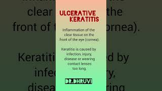 Ulcerative keratitis eyedisorder [upl. by Aniehs]