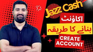 Jazz Cash Account Banane Ka Tarika  how to make jazzcash account [upl. by Ahsiyt]