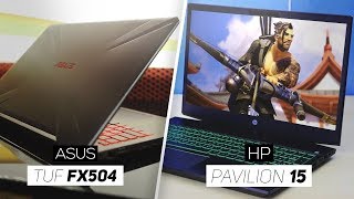 ASUS TUF FX504 VS HP Pavilion Gaming 15  Which Is The Better Gaming Laptop At 700 [upl. by Frodina]