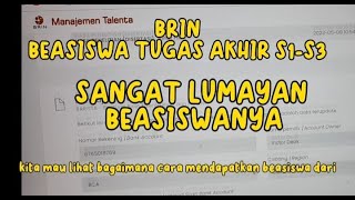 CARA MENDAPATKAN BEASISWA BARISTABRIN [upl. by Prudie]