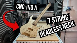 Building a 7 String Headless Multiscale Electric Guitar PART 2 [upl. by Reerg]