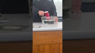 Collapsing Can Demonstration  Slow motion Implosion chemistry experiment implosion [upl. by Wilinski398]