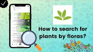 How to search for plants by floras on PlantNet  PlantNet Tips [upl. by Eemyaj402]