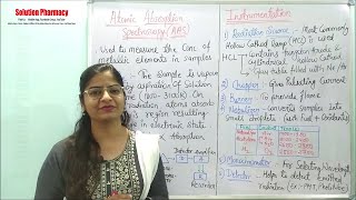 27 Atomic Absorption Spectroscopy  Principle amp Instrumentation of Atomic Absorption Spectroscopy [upl. by Larry]