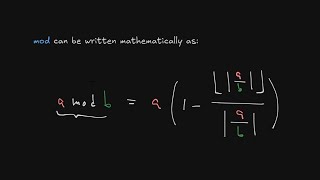 How Does the Modulo Operator REALLY Work  Deriving Mod Formula  Java Implementation [upl. by Gilboa]