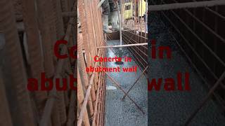 Abutment wall construction work।Rcc structure। trending psc [upl. by Ettennyl]