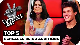 TOP 5 SCHLAGER BLIND AUDITIONS  The Voice Kids [upl. by Bever554]