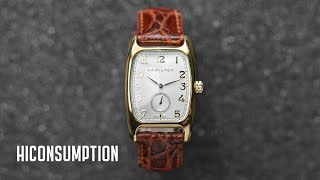 HandsOn Hamilton Boulton Quartz Indiana Jones Watch Review [upl. by Solokin387]